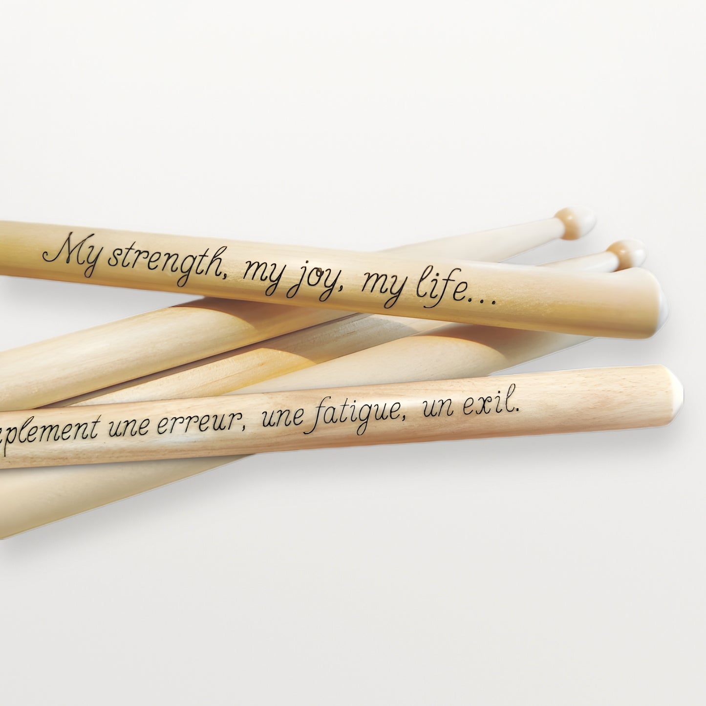 Baguettes de batterie 5A personnalisées - Cadeau unique pour batteur