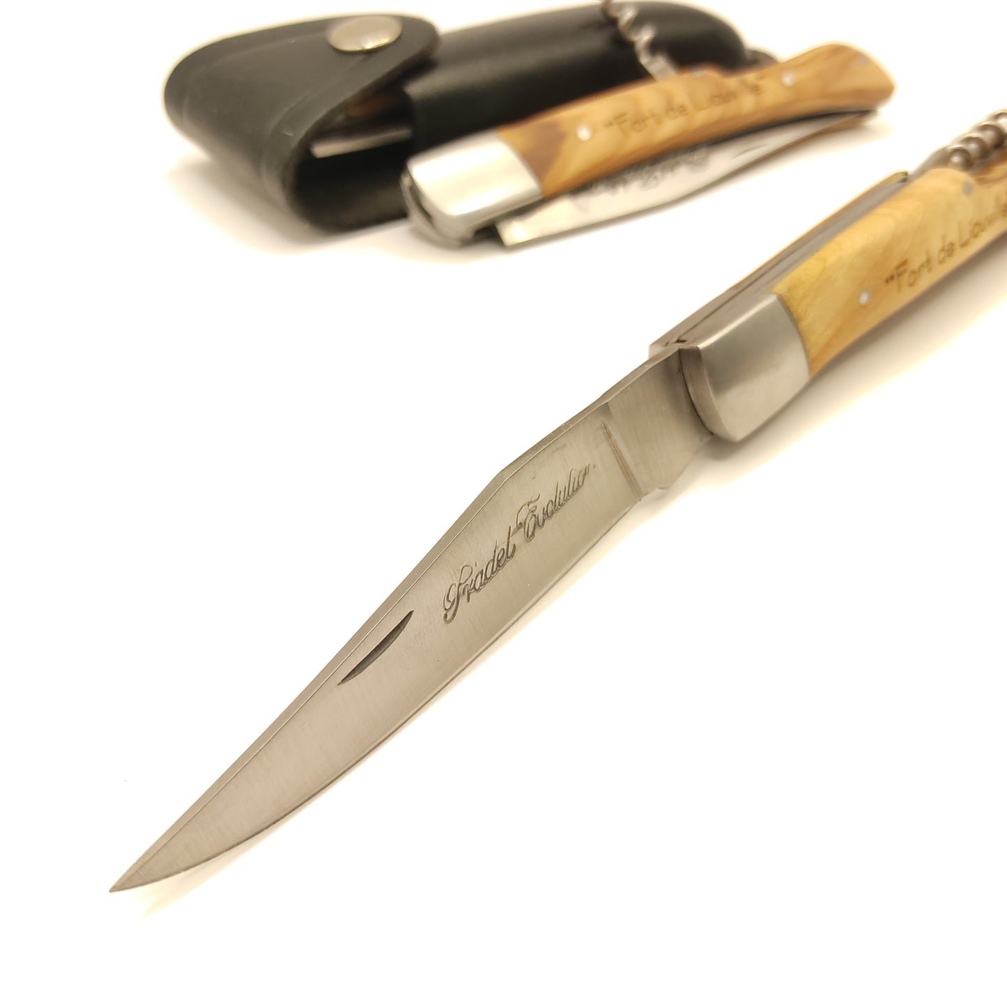 Couteau rustique en bois personnalisé et tire-bouchon