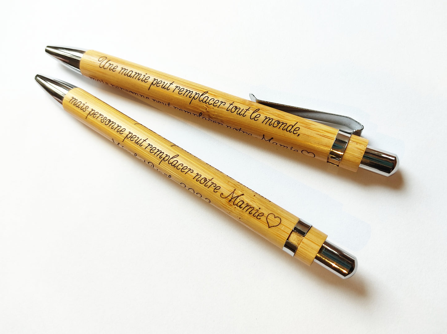 Stylo bois bambou personnalisé avec étui - L'Atelier du bois 88