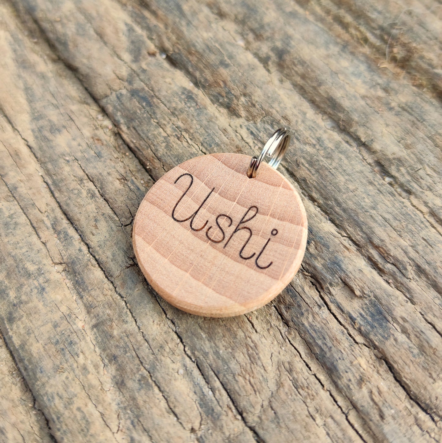 Médaille pour chat en bois massif - L'Atelier du bois 88