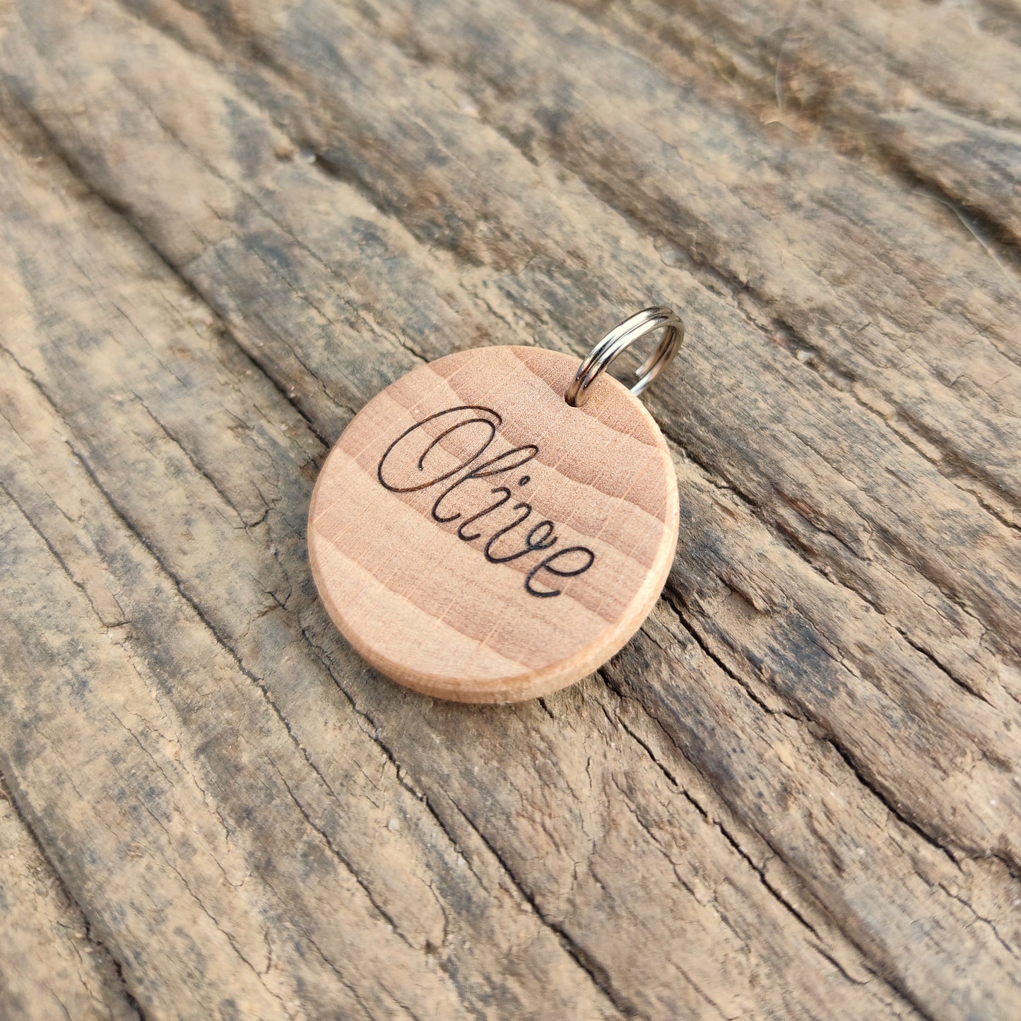 Médaille pour chat en bois massif - L'Atelier du bois 88