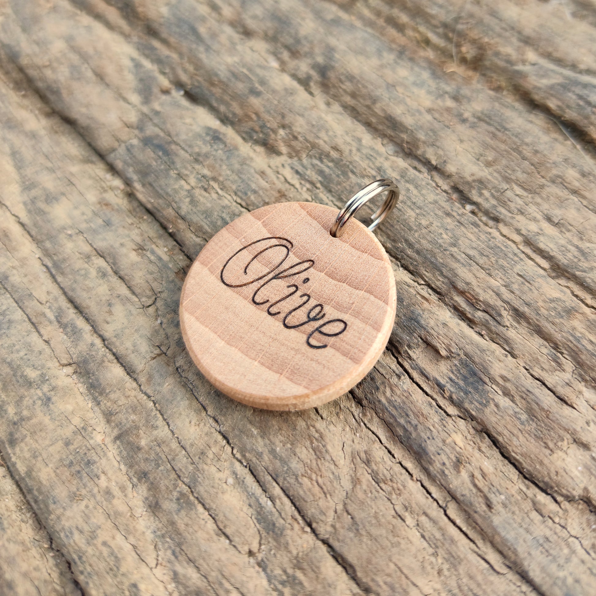 Médaille pour chat en bois massif - L'Atelier du bois 88