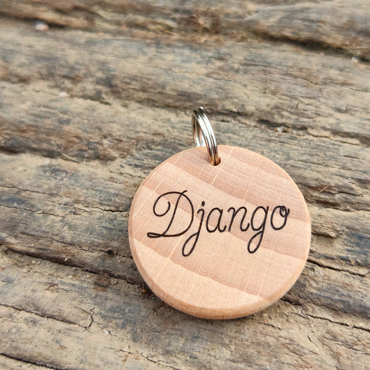 Médaille pour chat en bois massif - L'Atelier du bois 88