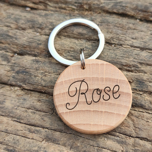 Médaille pour chien en bois massif - L'Atelier du bois 88