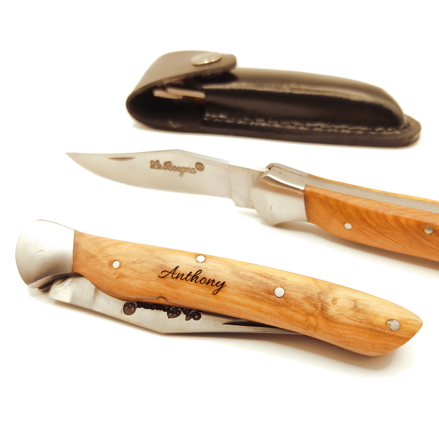 Couteau rustique en bois personnalisé