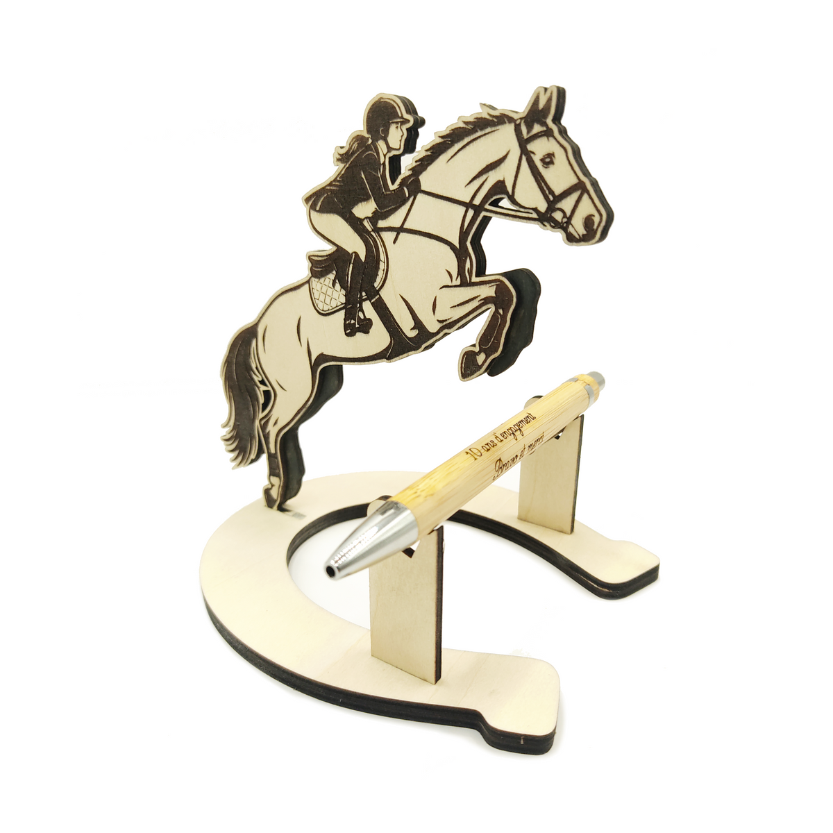 Porte-stylo cheval personnalisé