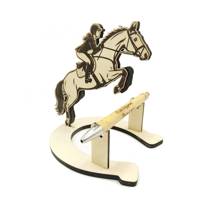 Porte-stylo cheval personnalisé