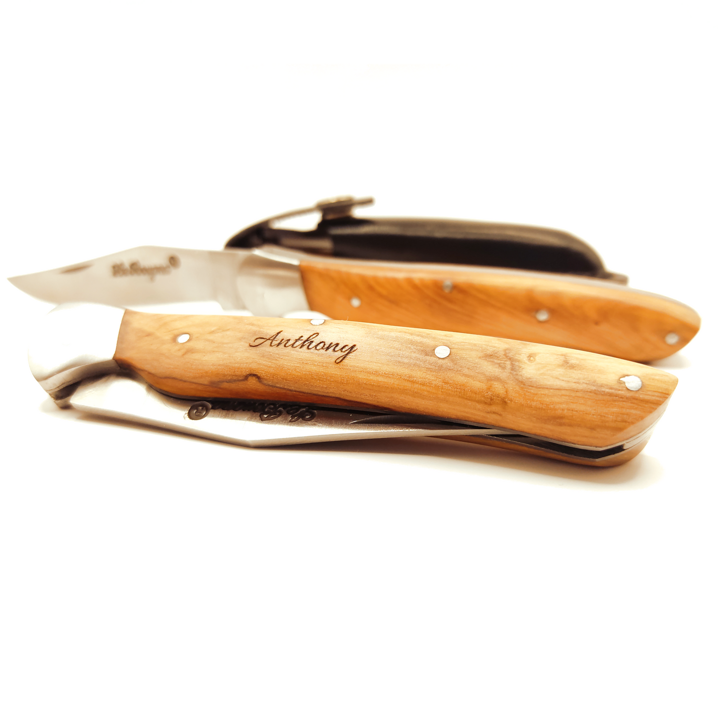 Couteau rustique en bois personnalisé