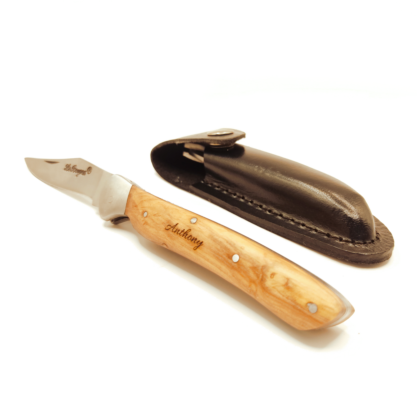 Couteau rustique en bois personnalisé