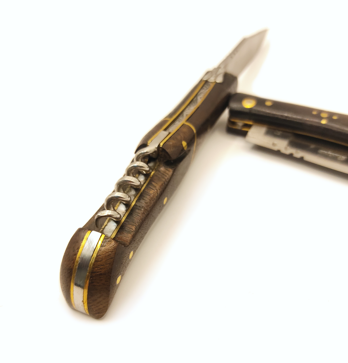 Couteau Laguiole Bougna en bois personnalisé et tire-bouchon