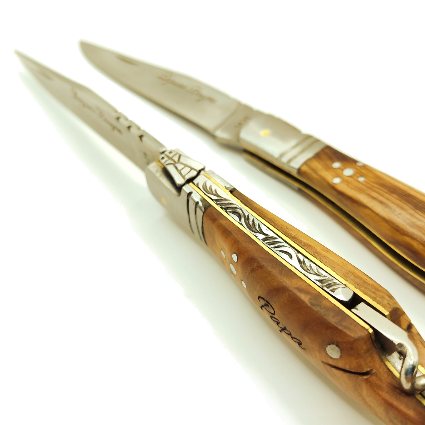 Couteau Laguiole Bougna en bois personnalisé et tire-bouchon