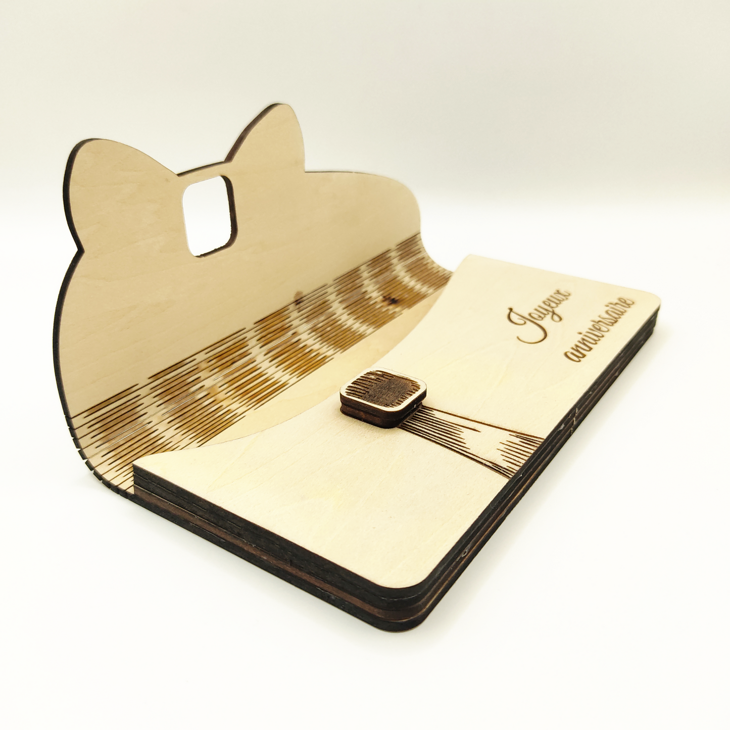 Enveloppe en bois personnalisée