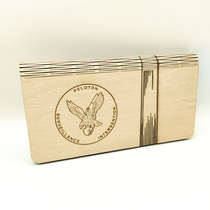 Enveloppe en bois personnalisée