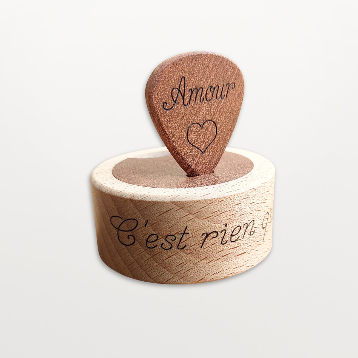 Boîte à Médiators en Bois Personnalisée | Cadeau Guitariste Boîte à Médiators en Bois Personnalisée | Cadeau Guitariste