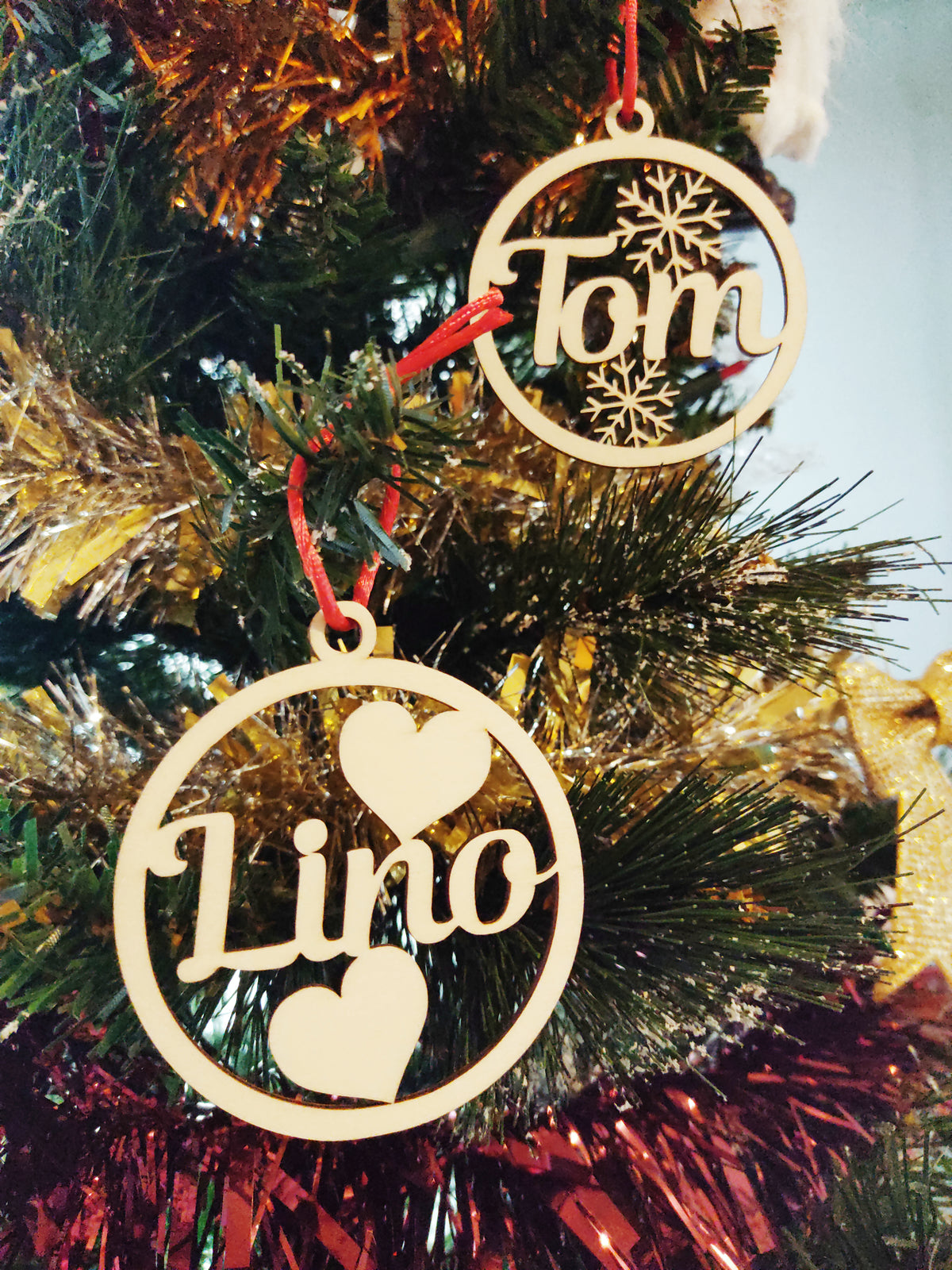 Boule De Noël En Bois Personnalisée – Mon Premier Noël, Décoration Sapin Gravée Sur Mesure, Idée Cadeau Unique Et Émotionnelle