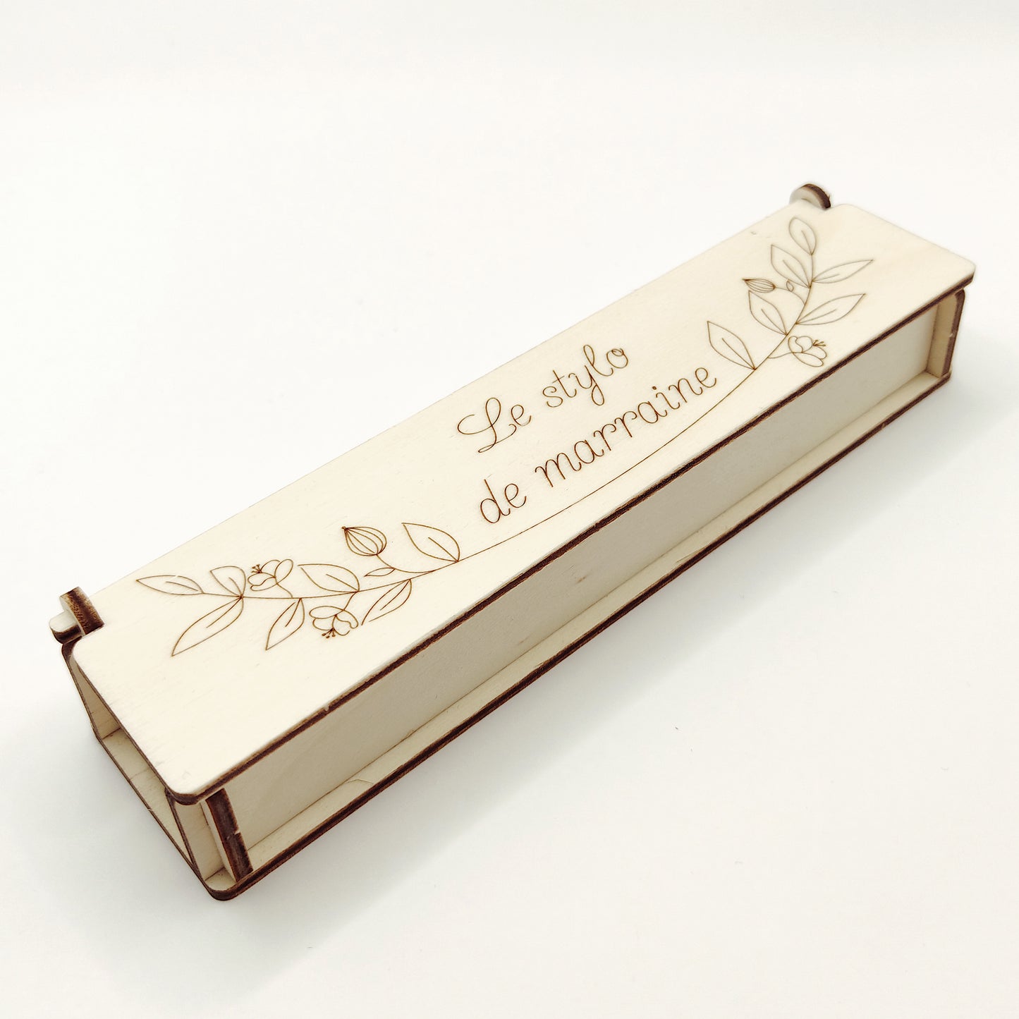 Stylo et boîte en bois personnalisés
