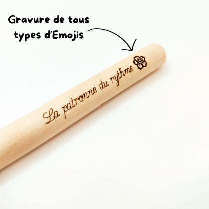 Baguettes de batterie 5A personnalisées - Cadeau unique pour batteur