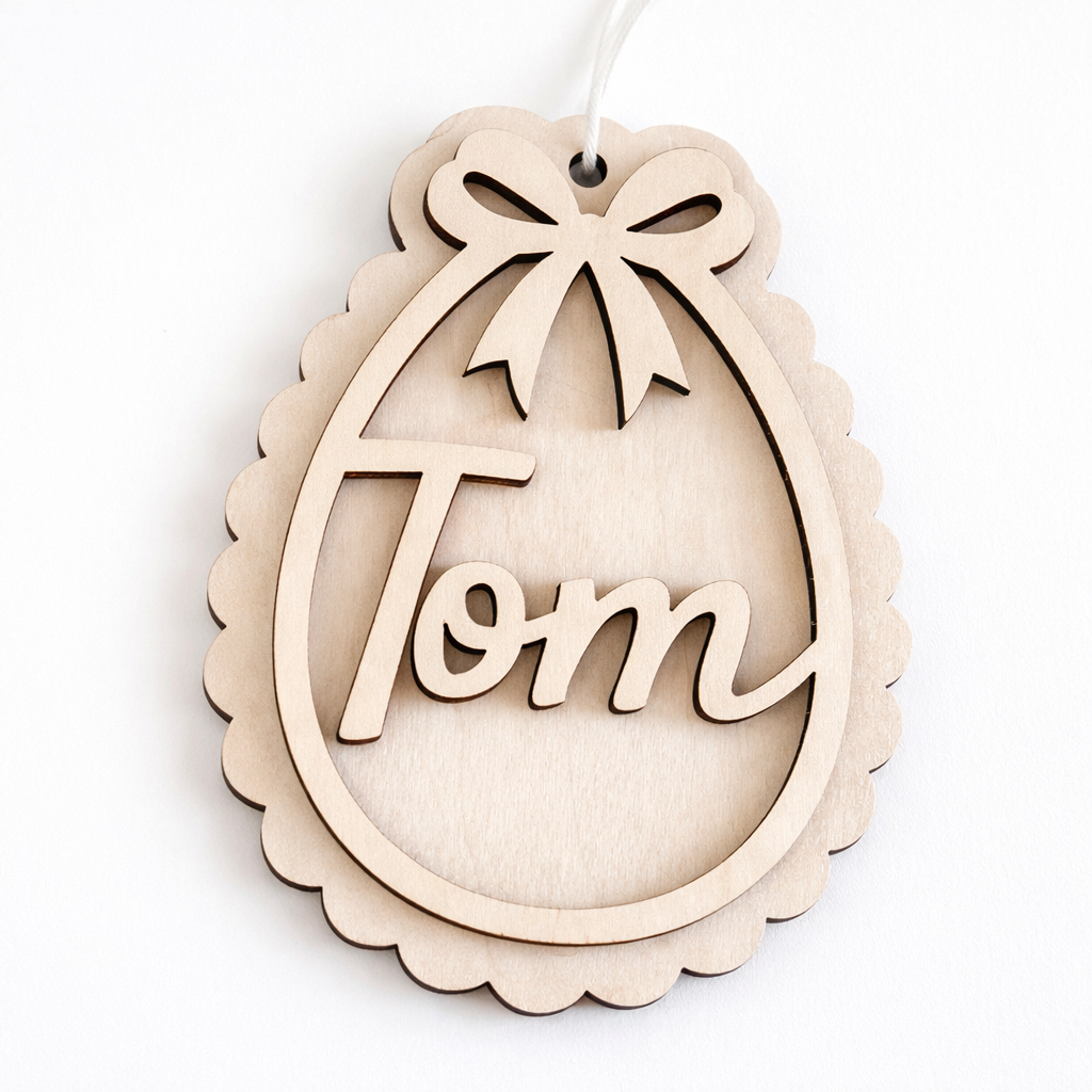 Œuf de pâques avec prénom personnalisé