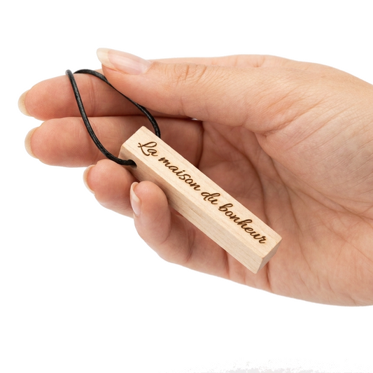 Porte-clés bois de hêtre personnalisé