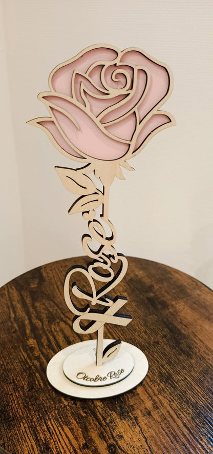 Fleurs en bois personnalisées
