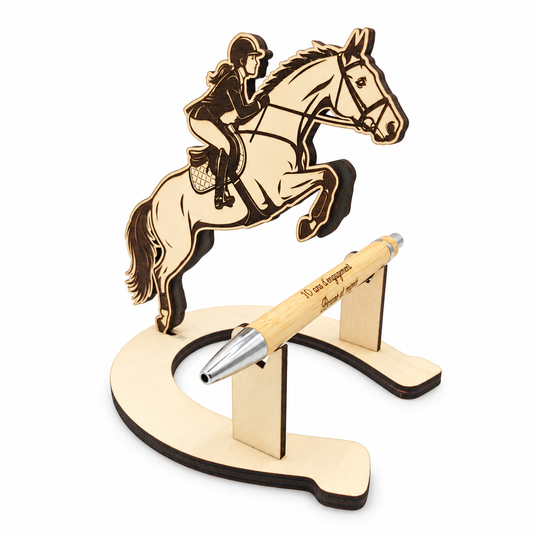 Porte-stylo cheval personnalisé