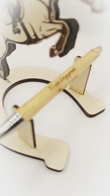Porte-stylo cheval personnalisé