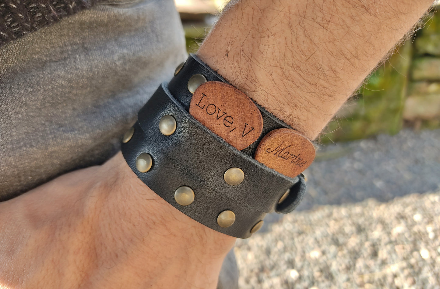 Bracelet de force porte médiators personnalisés
