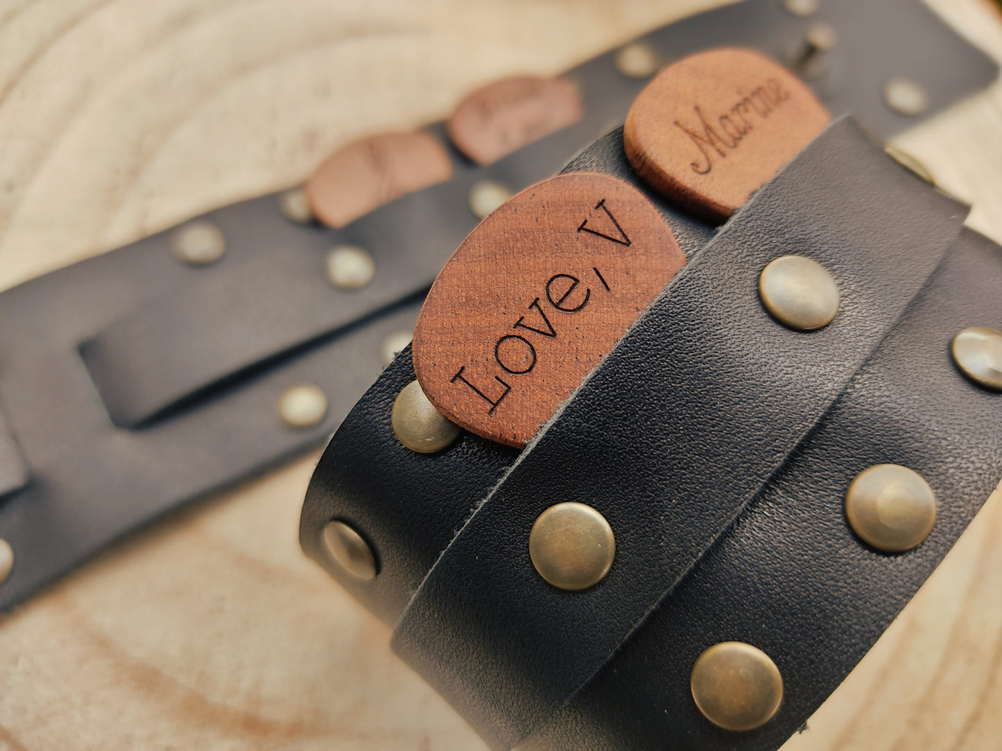 Bracelet de force porte médiators personnalisés